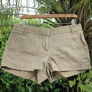 J.Crew Women's Cotton Khaki Chino Shorts Size 6
